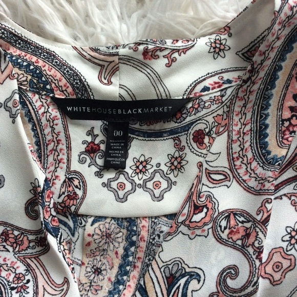 WHBM Paisley Surplice Blouse - Picture 6 of 8